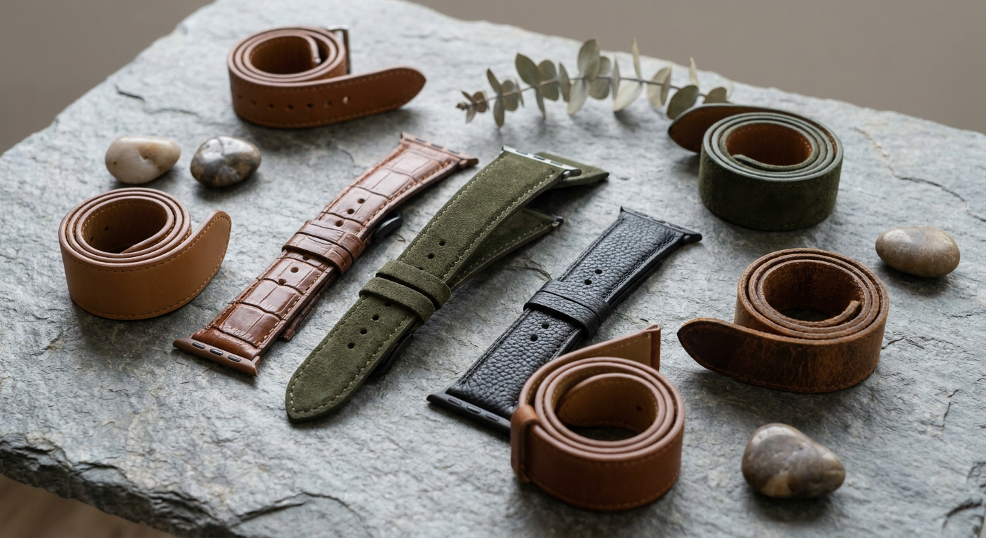 Elegáns vagy vintage? Hogyan válaszd ki a bőrszíj textúráját és típusát az Apple Watch-hoz?